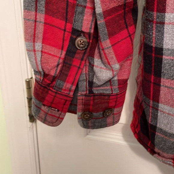 Duluth trading co. Men’s Shirt Size L Red Black Grey - Picture 5 of 6